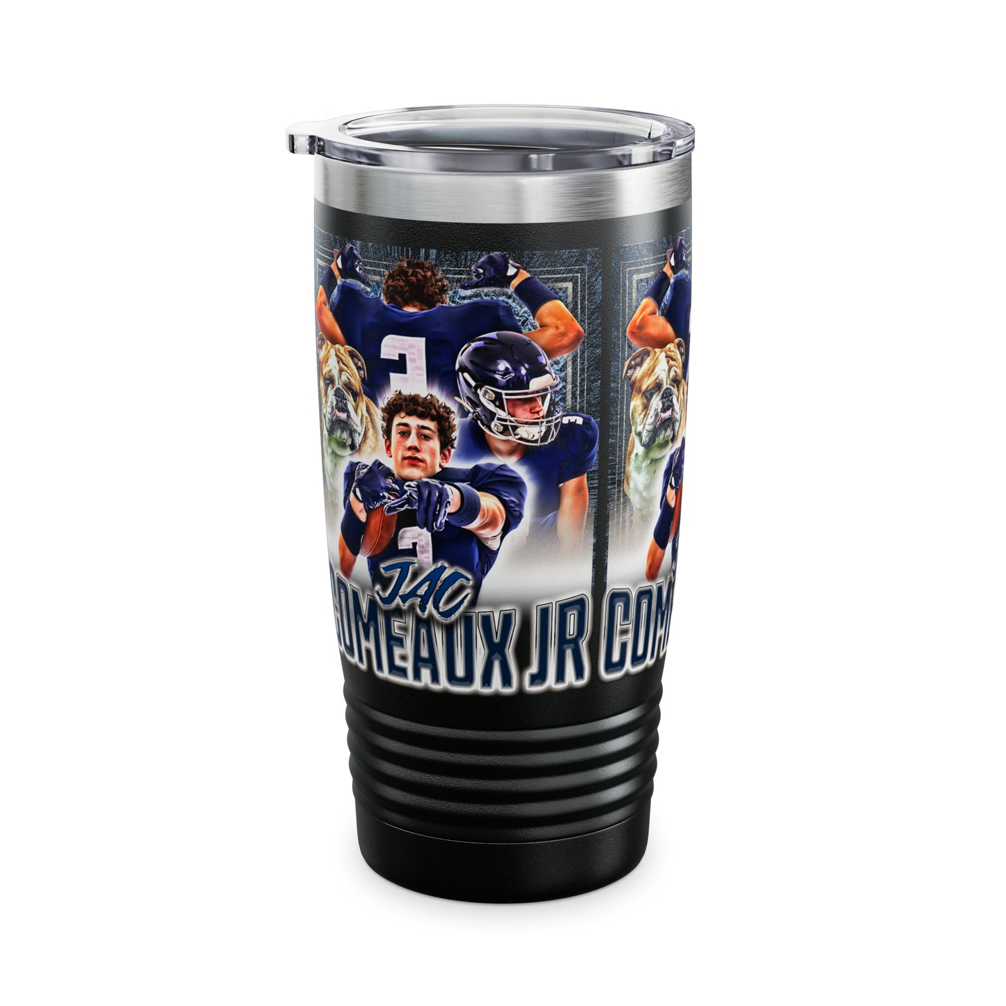 JAC COMEAUX STAINLESS STEEL TUMBLER