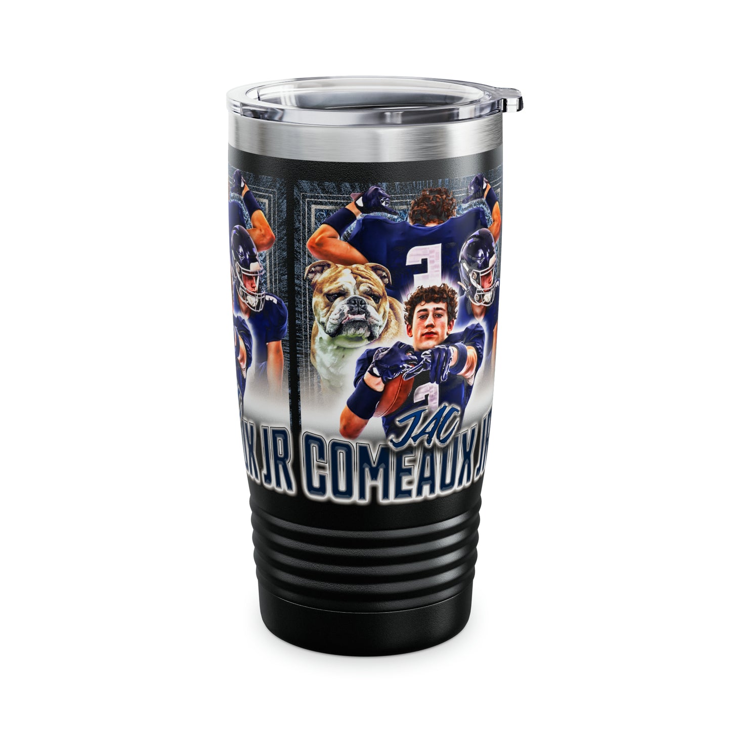 JAC COMEAUX STAINLESS STEEL TUMBLER